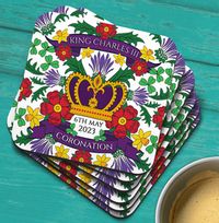 Tap to view Coronation Decorative Personalised Coaster