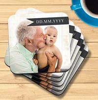 Date Banner Photo Coaster