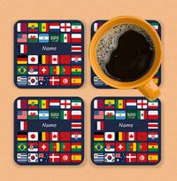 Tap to view Wave Your Flag Personalised Coaster