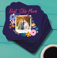 Tap to view Wonderful Step Mum Photo Upload Coaster