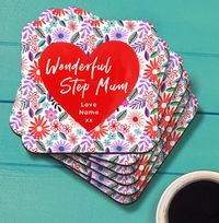 Tap to view Wonderful Step Mum Personalised Coaster