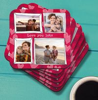 Tap to view Love You Lots Multi Photo Coaster