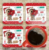 Tap to view 'Tis The Season Barley Bear Personalised Coaster