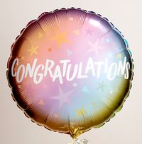Congratulations Ombre Balloon