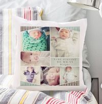 Baby Boy Multi Photo Cushion