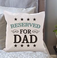 Reserved for Dad Personalised Cushion