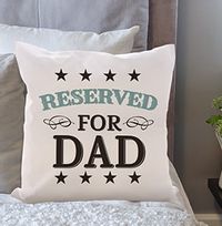 Tap to view Reserved for Dad Personalised Cushion