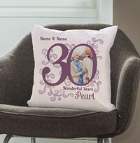 Tap to view 30th Pearl Wedding Anniversary Cushion