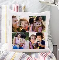 Tap to view Mum Four Photo Upload Cushion