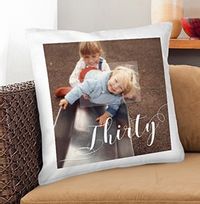 Tap to view 30th Birthday Photo Upload Cushion