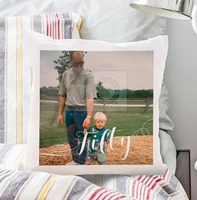 50th Birthday Photo Upload Cushion