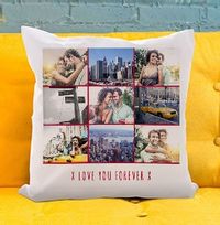 Tap to view Love You Forever Multi Photo Cushion
