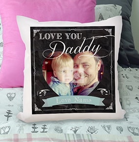 Love You Daddy Photo Cushion