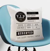 Tap to view Football Ticket Personalised Cushion