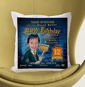 Happy Birthday Magic Spoof Photo Cushion