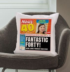 Fantastic Forty Photo Cushion