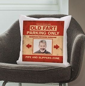 Old Fart Parking Photo Cushion