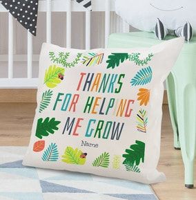 Helping Me Grow Personalised Cushion