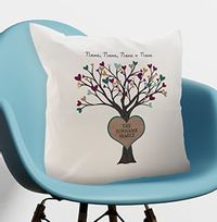 Tap to view Family Tree Personalised Cushion
