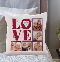 Tap to view Always Love Photo Collage Cushion