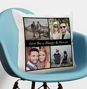 Tap to view Always and Forever Multi Photo Cushion