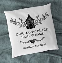Tap to view Our Happy Place Personalised Cushion
