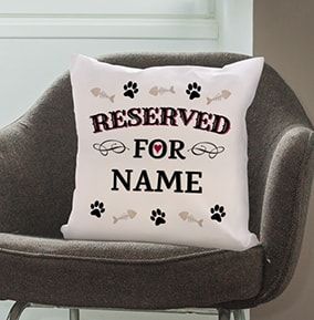 Reserved For Cat Personalised Cushion