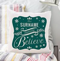 Tap to view Believe In Santa Personalised Cushion