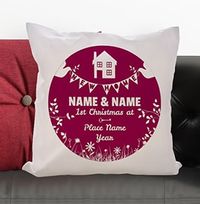Tap to view New Home Personalised Christmas Cushion