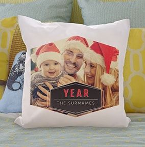 Christmas Family Photo Cushion