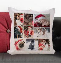 Christmas Multi Photo Personalised Cushion