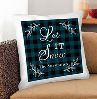 Tap to view Let it Snow Personalised Cushion