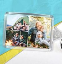 3 Photos Father's Day Keyring