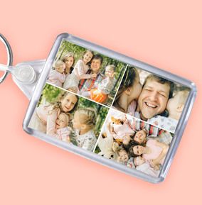 Keyring With 4 Photos - Landscape