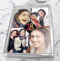 Tap to view 18th Birthday Photo Collage Keyring