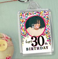 Tap to view 30th Birthday Photo Keyring
