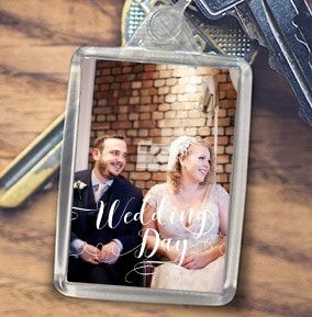 Wedding Day Photo Keyring