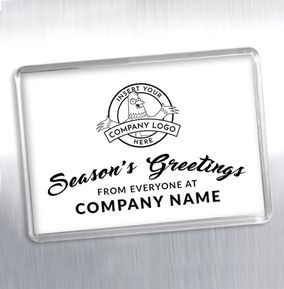 Company Logo and Text Magnet