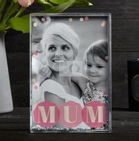 Tap to view MUM Glitter Photo Block - Portrait