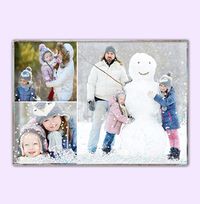 Christmas 3 Acrylic Glitter Photo Block - Landscape