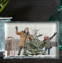 Tap to view Christmas Acrylic Glitter Photo Block - Landscape