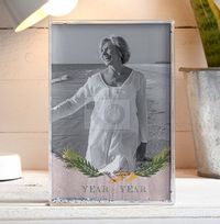 Tap to view Memorial for Her Acrylic Full Glitter Photo Block - Portrait