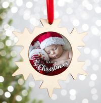 Baby's 1st Christmas Photo Tree Decoration