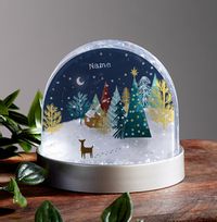 Winter Nights Personalised Snow Globe