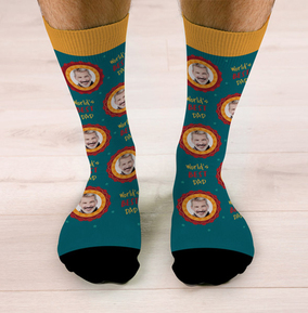 Worlds Best Dad Personalised Socks