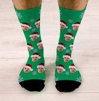 Tap to view Personalised Santa Hat Novelty Christmas Socks