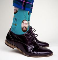 Tap to view Best Dad Novelty Photo Socks