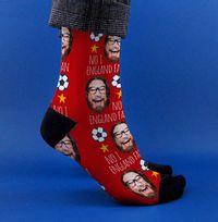 Tap to view No. 1 England Fan Novelty Photo Socks