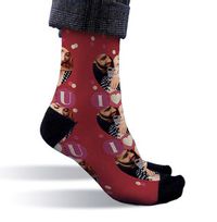 Tap to view Personalised Love You Novelty Photo Socks