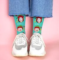 Tap to view Mummy's Little Helper Novelty Photo Socks